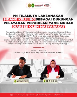 Sidang Keliling Nomor 18/Pdt.P/2026/PN Tmt
