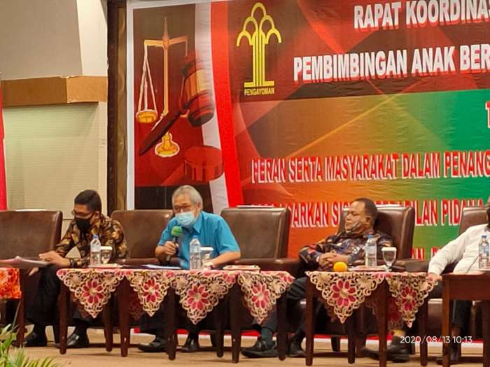 KPT Gorontalo Menjadi Narasumber Dalam Rapat Koordinasi Pembinaan dan Pembimbingan Anak berhadapan dengan Hukum