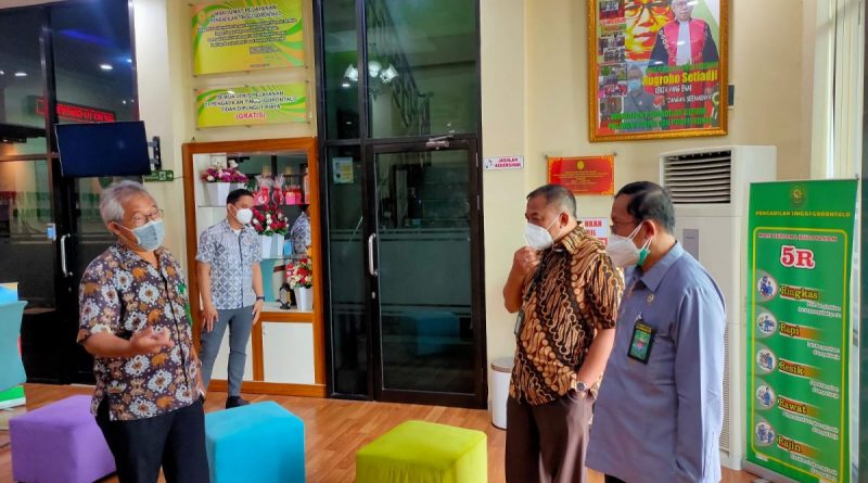 Kepala Biro Perencanaan mengunjungi Pengadilan Tinggi Gorontalo