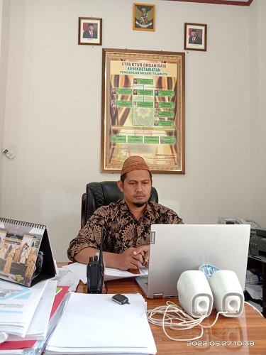 Seketaris Mengikuti Press Conference Asset Liability Committee (ALCo) Regional Gorontalo April 2022