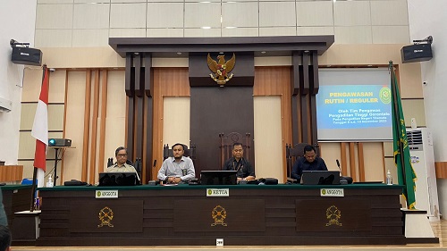 Opening Pengawasan Reguler Oleh Tim Pengawas Pengadilan Tinggi Gorontalo