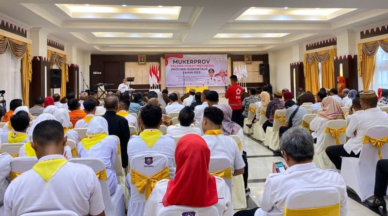 Pengadilan Tinggi Gorontalo menghadiri Musyawarah Kerja Provinsi (MUKERPROV) PMI Provinsi Gorontalo Tahun 2023