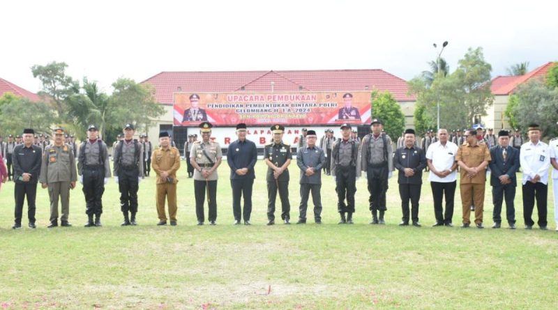 Pengadilan Tinggi Gorontalo Hadiri Upacara Pembukaan Pendidikan Pembentukan Bintara Polri Gelombang II T.A 2024