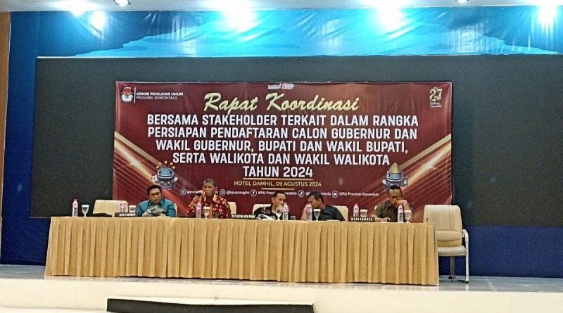 Pengadilan Tinggi Gorontalo Hadiri Rapat Koordinasi Persiapan Pilkada Provinsi Gorontalo