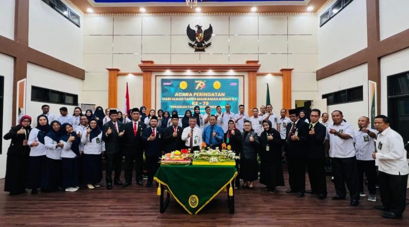 Acara Puncak Peringatan Hari Ulang Tahun Mahkamah Agung RI ke- 79 Pada Pengadilan Tinggi Gorontalo