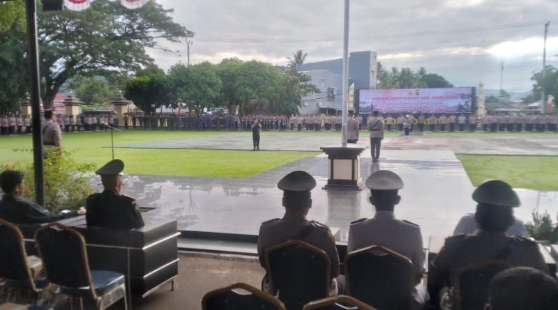 Pengadilan Tinggi Gorontalo Hadiri Upacara Hari Juang Polri 2024