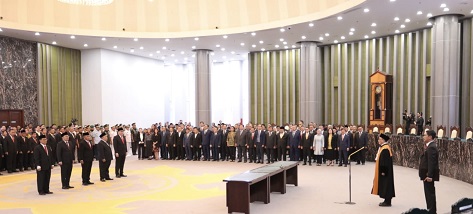 WAKIL KETUA MA BIDANG YUDISIAL PANDU SUMPAH JABATAN LIMA ANGGOTA BPK RI WAKIL KETUA MA BIDANG YUDISIAL PANDU SUMPAH JABATAN LIMA ANGGOTA BPK RI