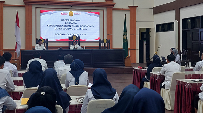 Rapat Perdana Bersama Ketua Pengadilan Tinggi Gorontalo