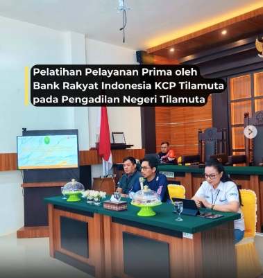 Pelatihan Pelayanan Prima pada Pengadilan Negeri Tilamuta