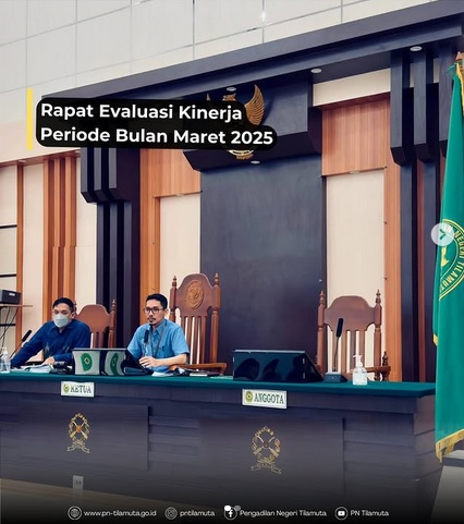 Rapat Evaluasi Kinerja Periode Bulan Maret 2025