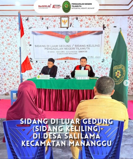 SIDANG DI LUAR GEDUNG (SIDANG KELILING) PN TILAMUTA
