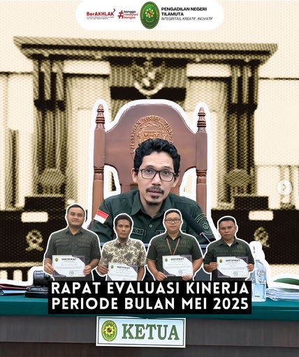 Rapat Evaluasi Kinerja Periode Bulan Mei 2025