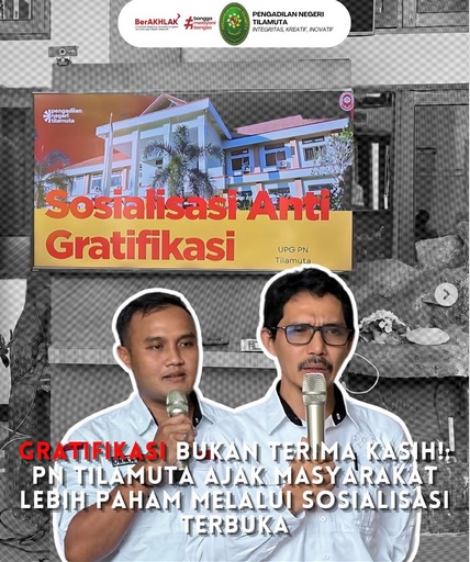 Sosialisasi Gratifikasi di PN Tilamuta