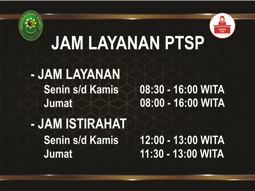Jam Kerja Pengadilan Negeri Tilamuta