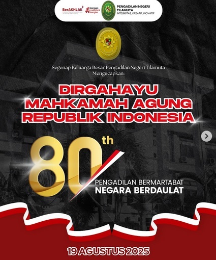 Upacara Memperingati Hari Ulang Tahun ke-80 Mahkamah Agung Republik Indonesia