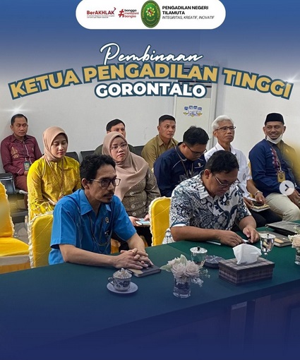 Pembinaan bagi Pengadilan Negeri se-wilayah hukum Pengadilan Tinggi Gorontalo