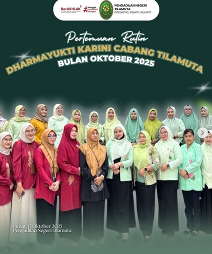 Pertemuan Rutin Dharmayukti Karini Cabang Tilamuta Bulan Oktober 2025