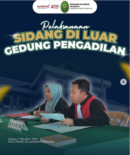 Kegiatan Sidang di Luar Gedung PN Tilamuta