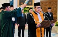 DWIARSO UCAP SUMBAH JABATAN SEBAGAI WAKIL KETUA MA BIDANG NON YUDISIAL DI ISTANA NEGARA