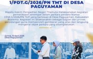 Hakim PN Tilamuta Laksanakan Pemeriksaan Setempat Perkara Nomor 1/Pdt.G/2026/PN Tmt di Desa Paguyaman