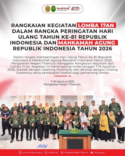 Rangkaian Kegiatan Lomba 17an dalam Rangka Memperingati HUT RI Ke-81