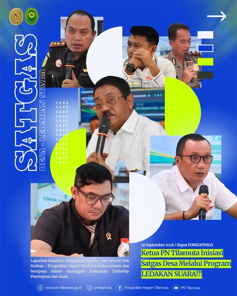 Ketua PN Tilamuta Inisiasi Satgas Desa Melalui Program Ledakkan Suara!