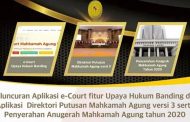 KMA RESMIKAN e-COURT TINGKAT BANDING, DIREKTORI PUTUSAN MAHKAMAH AGUNG VERSI 3.0, DAN ANUGERAH MAHKAMAH AGUNG TAHUN 2020