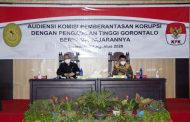 Audiensi Komisi Pemberantasan Korupsi (KPK) dengan Pengadilan Tinggi Gorontalo dan Jajarannya
