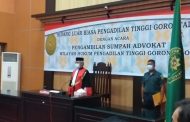 Sidang Luar Biasa Pengambilan Sumpah Advokat Wilayah Hukum Pengadilan Tinggi Gorontalo