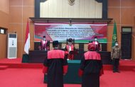 Sidang Luar Biasa Pengambilan Sumpah Jabatan dan Pelantikan Hakim Ad Hoc Pengadilan Tinggi Gorontalo
