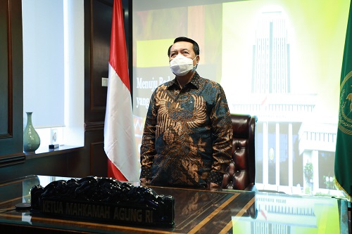 KETUA MAHKAMAH AGUNG HADIRI PUNCAK PERINGATAN HARI ANTI NARKOTIKA INTERNASIONAL (HANI) SECARA VIRTUAL