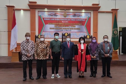 PN Tilamuta Menghadiri Sidang Luar Biasa di Pengadilan Tinggi Gorontalo