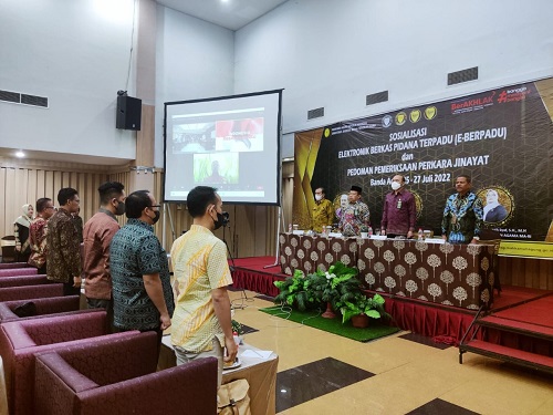 MAHKAMAH AGUNG SOSIALISASIKAN APLIKASI ELEKTRONIK BERKAS PIDANA TERPADU (e-BERPADU)