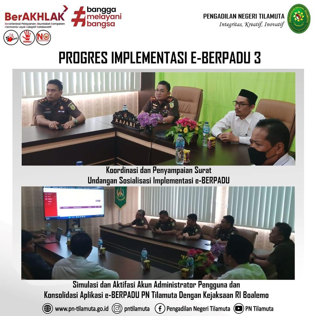 Progress Implementasi e-Berpadu 3