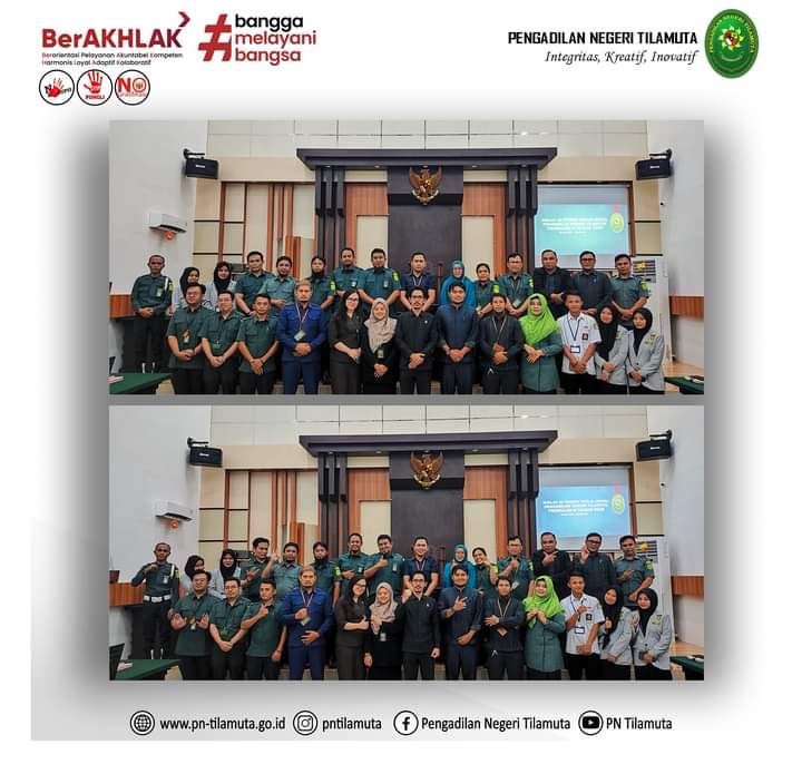 Bimbingan Teknis Diklat Di Tempat Kerja (DDTK) Tahun 2023 PN Tilamuta