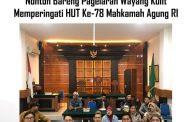 Nonton Bareng Pagelaran Wayang Kulit Memperingati HUT ke-78 MARI