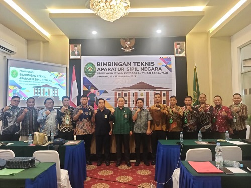 Bimbingan Teknis Aparatur Sipil Negara Sewilayah Hukum Pengadilan Tinggi Gorontalo