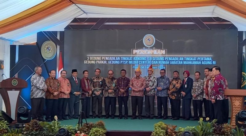 Ketua Pengadilan Tinggi Gorontalo Hadiri Peresmian Gedung Pengadilan di Sulawesi Tengah
