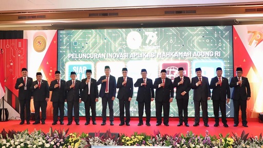 TEGASKAN KOMITMEN DI HARI JADI KE-79, MAHKAMAH AGUNG LUNCURKAN LIMA APLIKASI TEGASKAN KOMITMEN DI HARI JADI KE-79, MAHKAMAH AGUNG LUNCURKAN LIMA APLIKASI