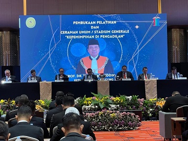 KETUA MA MEMBUKA KEGIATAN PELATIHAN MANAJEMEN KEPEMIMPINAN PENGADILAN KETUA MA MEMBUKA KEGIATAN PELATIHAN MANAJEMEN KEPEMIMPINAN PENGADILAN