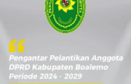 Pengantar Pelantikan Anggota DPRD Kabupaten Boalemo Periode 2024 – 2029 oleh Ketua Pengadilan Negeri Tilamuta.