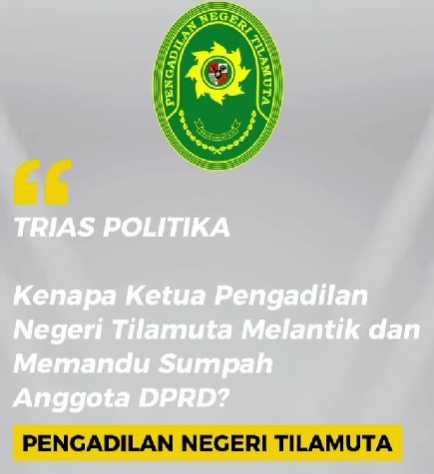 Kenapa Ketua Pengadilan Negeri Tilamuta Melantik dan Memandu Sumpah Anggota DPRD?