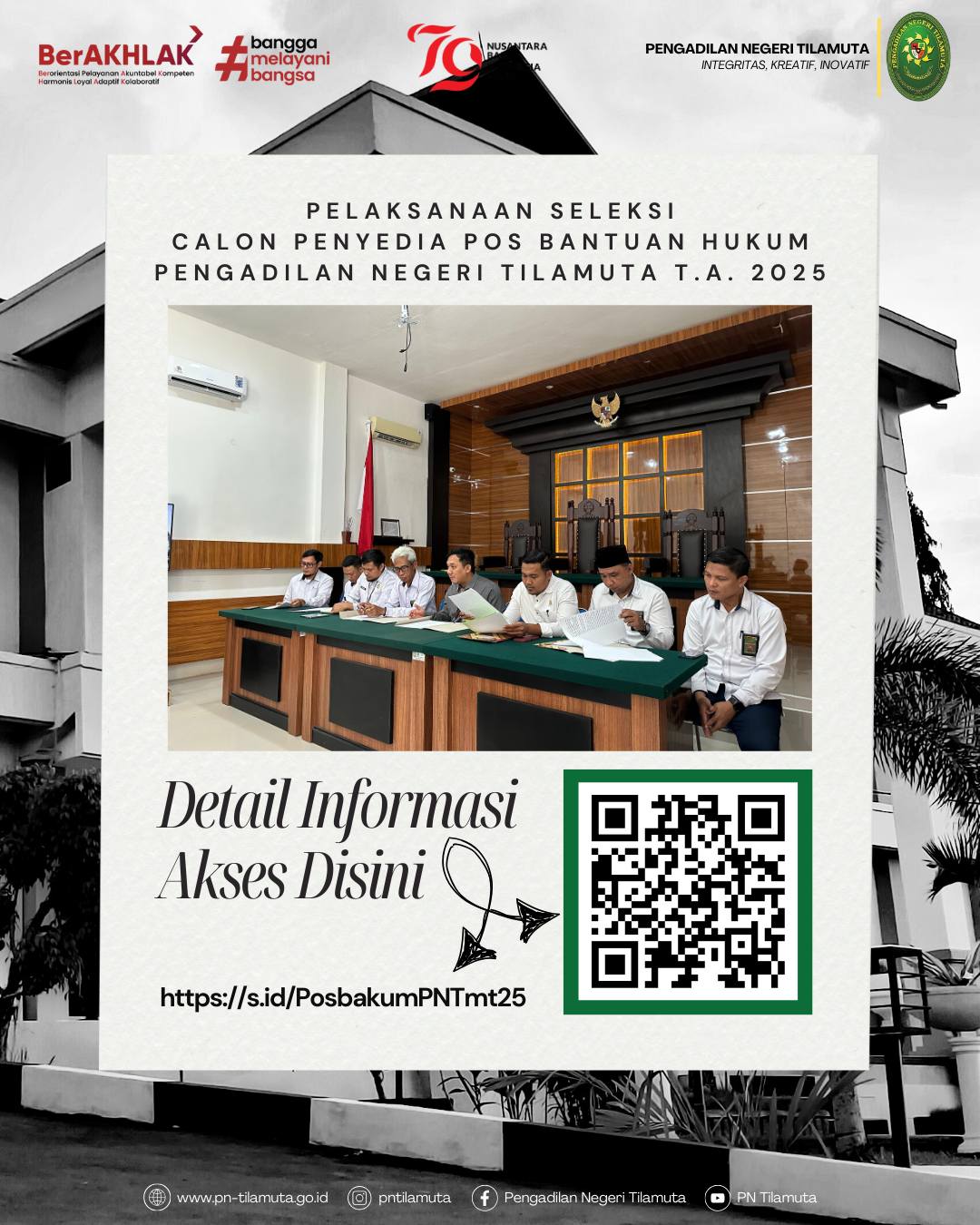 Pelaksanaan Seleksi Calon Penyedia Pos Bantuan Hukum 2025
