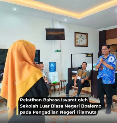Pelatihan bahasa isyarat sebagai upaya pengadilan untuk mendukung aksesibilitas bagi masyarakat disabilitas