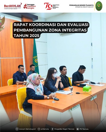 Rapat Koordinasi dan Evaluasi Pembangunan Zona Integritas