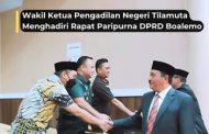 Wakil Ketua Pengadilan Negeri Tilamuta Menghadiri Rapat Paripurna DRPD Boalemo