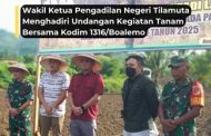 Wakil Ketua Pengadilan Negeri Tilamuta Menghadiri Undangan Kegiatan Tanam Bersama Kodim 1316/Boalemo