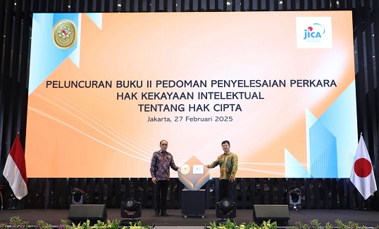 MAHKAMAH AGUNG DAN JICA LUNCURKAN BUKU PEDOMAN PENYELESAIAN PERKARA HAK CIPTA