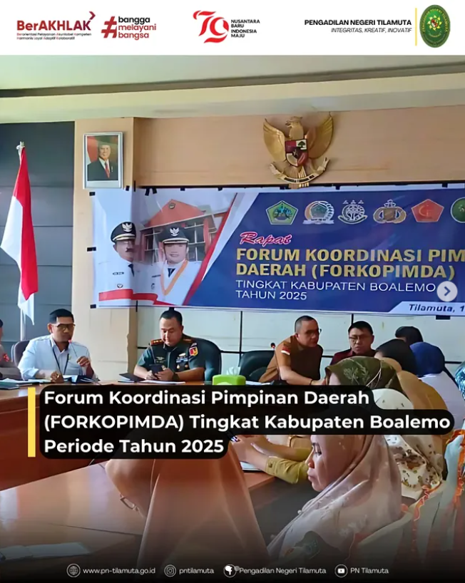 FORKOPIMDA Tingkat Kabupaten Boalemo Periode Tahun 2025
