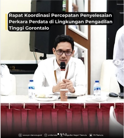 Rapat Koordinasi Percepatan Penyelesaian Perkara di Lingkungan Pengadilan Tinggi Gorontalo